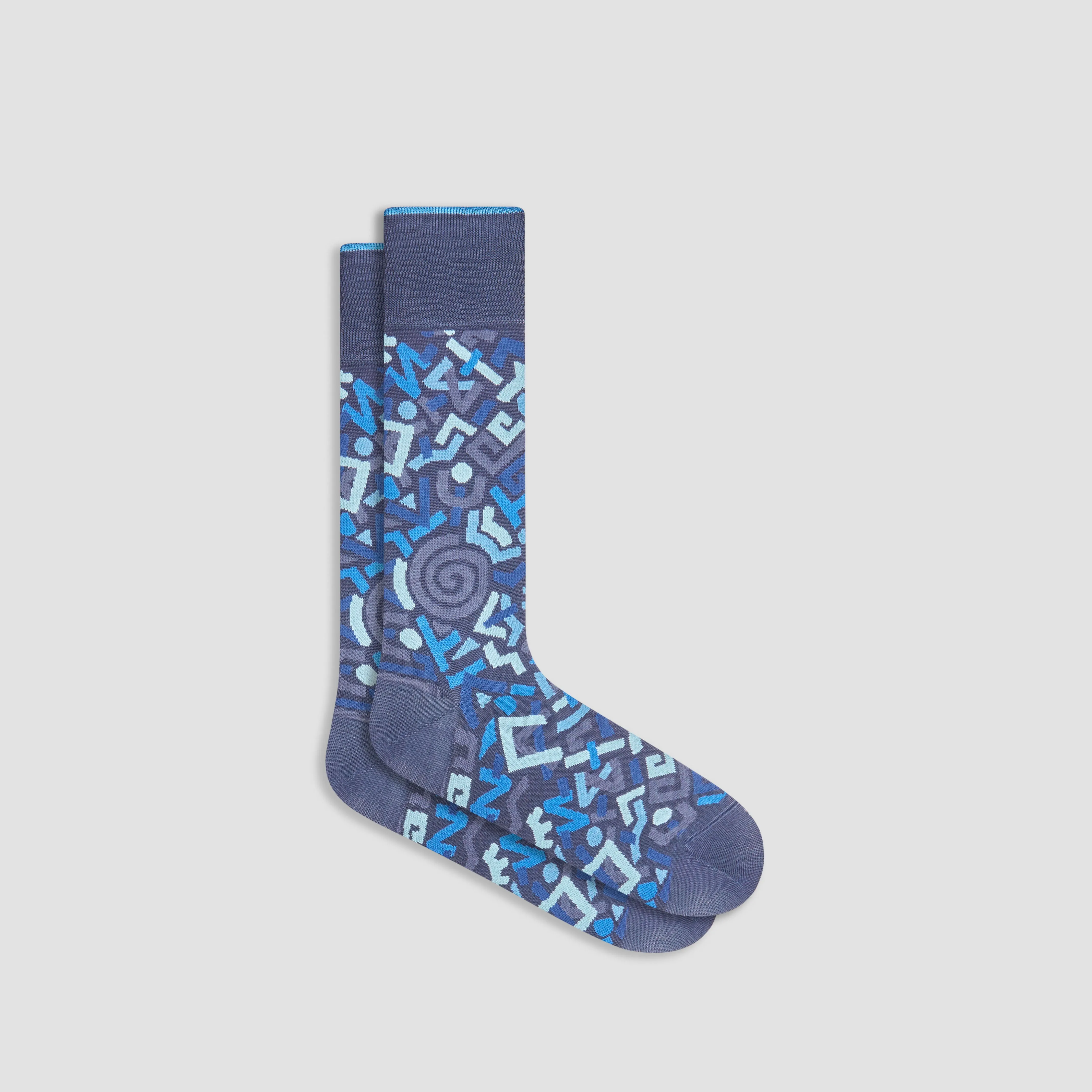 Abstract Mid-Calf Socks