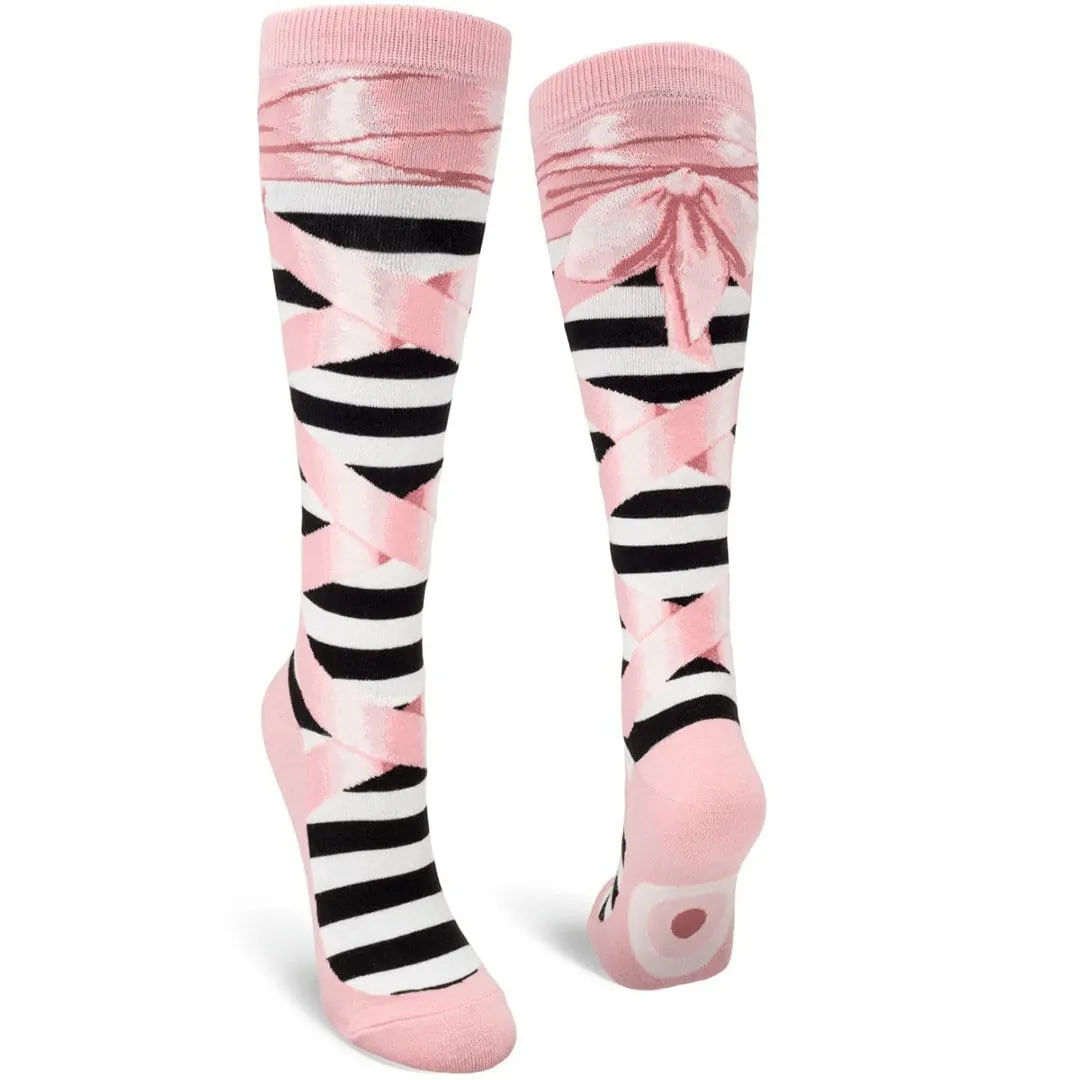 Ballet Slippers Women's Knee High Sock