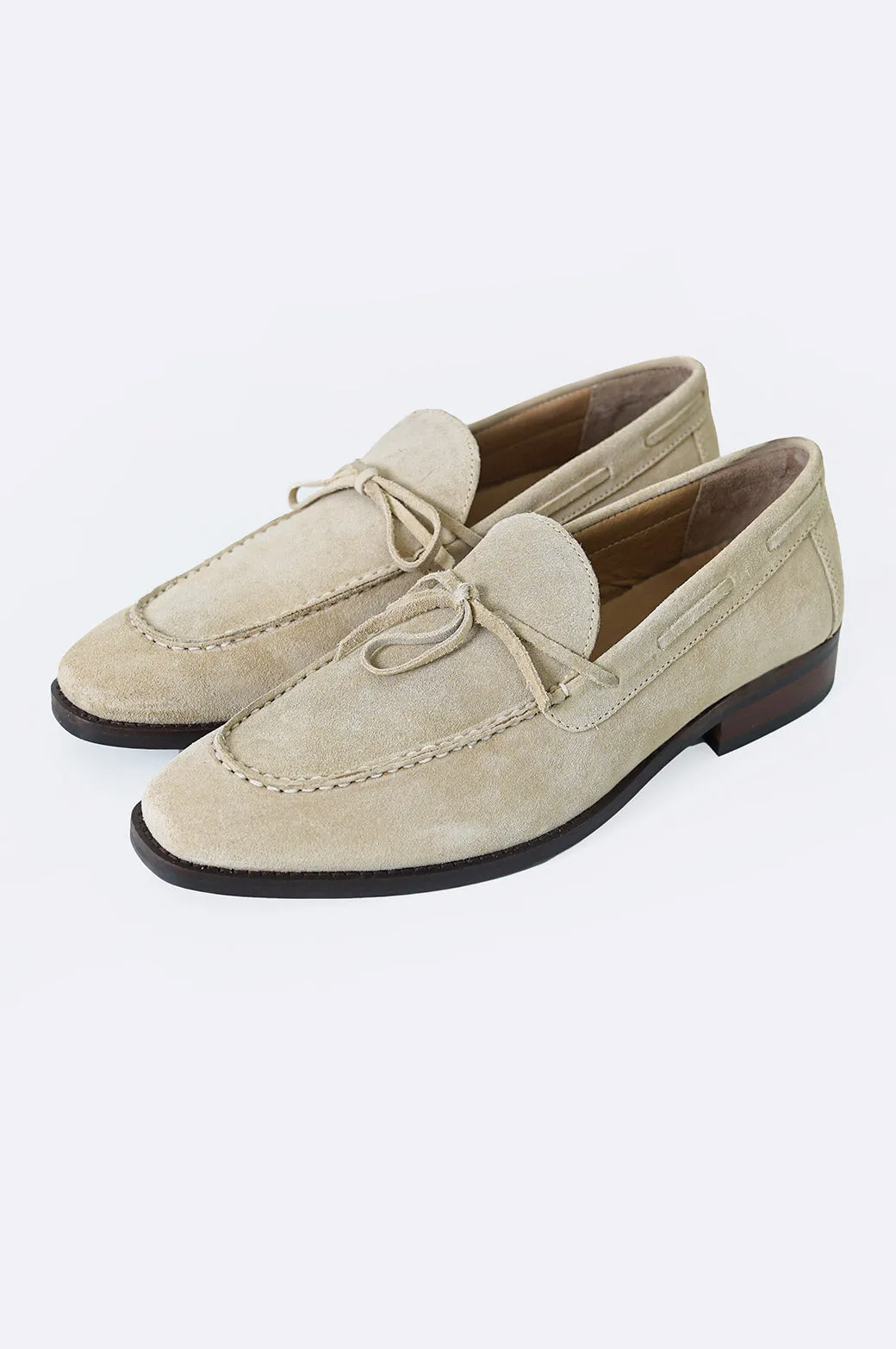 BOW LEATHER LOAFERS