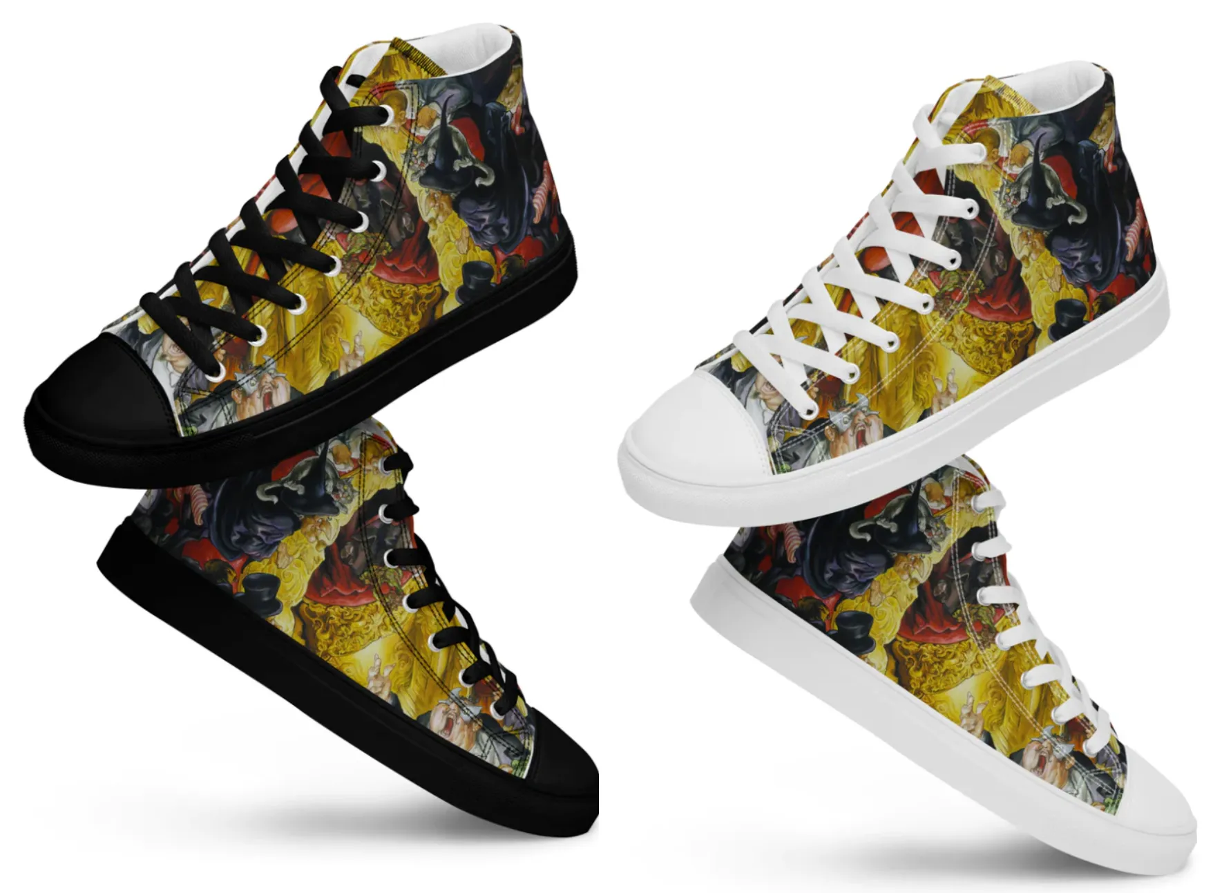 Maskerade Women’s High Top Canvas Shoes - Free Shipping *US SIZES SHOWN! USE CHART!