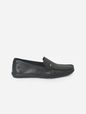 Men's Black Moc Toe Comfort Fit Loafer (ID1064)