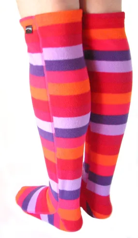 Over The Knee Fleece Socks - Jellybean