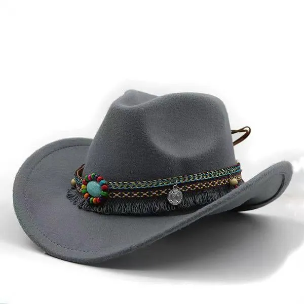 Solid Color Simple Woven Decorative Jazz Hat 31769377C