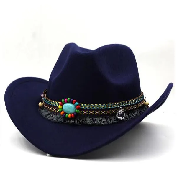 Solid Color Simple Woven Decorative Jazz Hat 31769377C