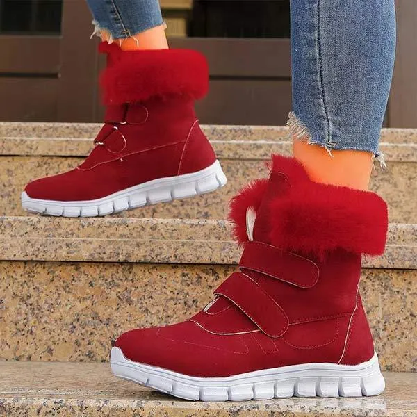 Women's Casual Fleece-Lined Snow Boots for Warmth and Comfort 71124506C